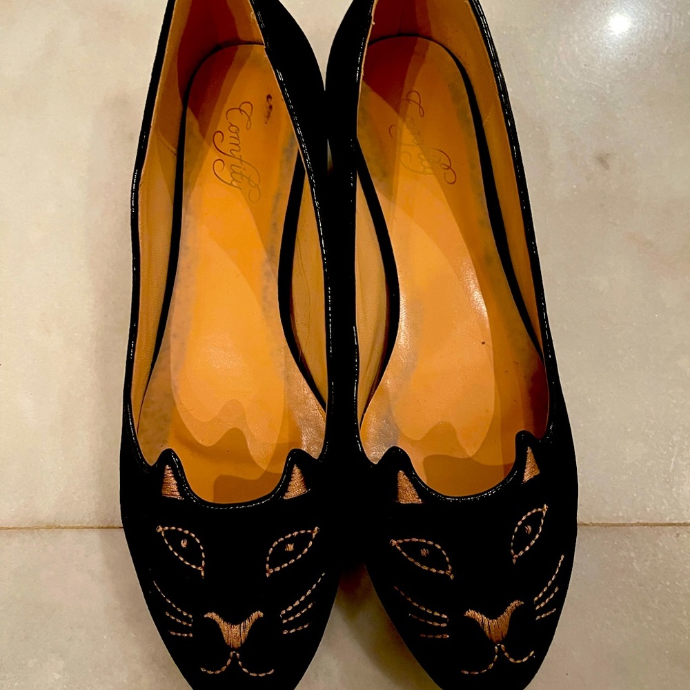 Cat ballet slippers